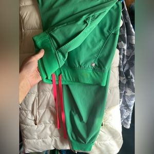 FIGS Safety Green Zamora Jogger Scrub Pants